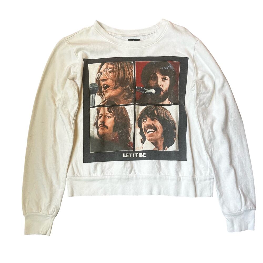 Apple Corp The Beatles Women's SM "Let It Be" Pullover Sweatshirt